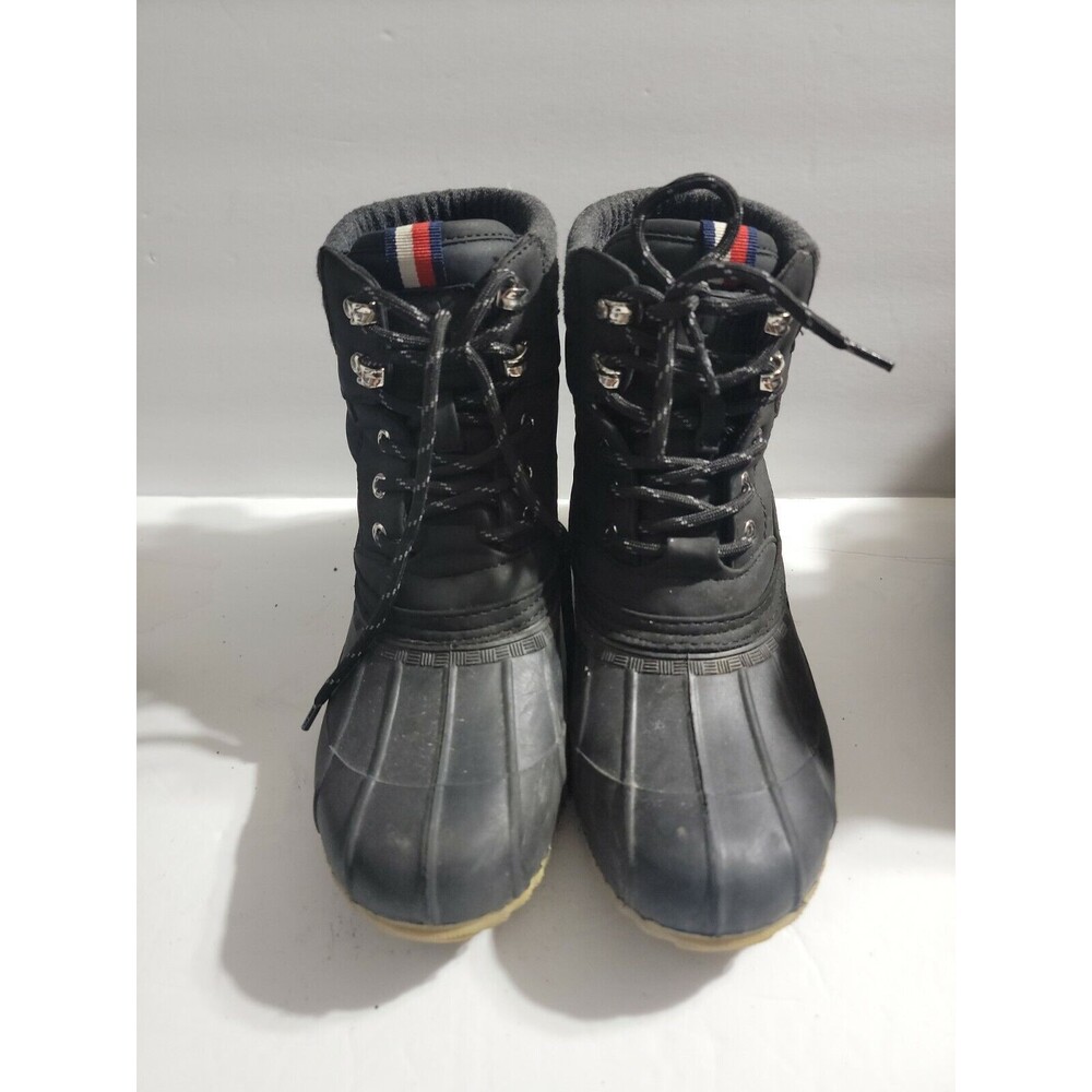 Tommy Hilfiger Women's Size 8 Black Duck Boots Winter/rain Boots